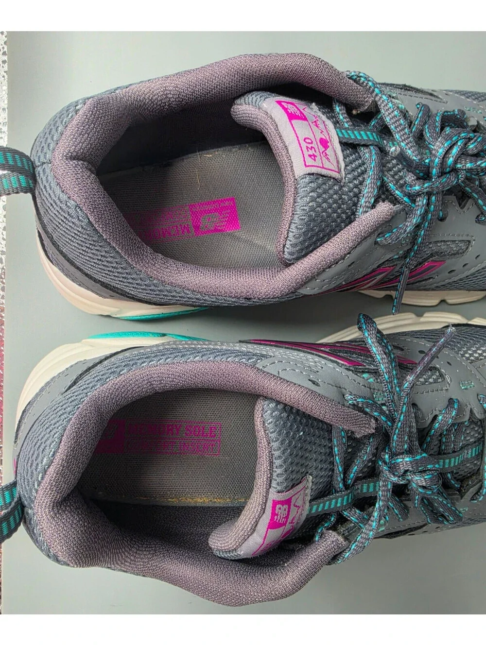 NEW BALANCE 430 GRAY RUNNING MEMORY SOLE COMFORT INSERT LADIES 11 NB SHOES